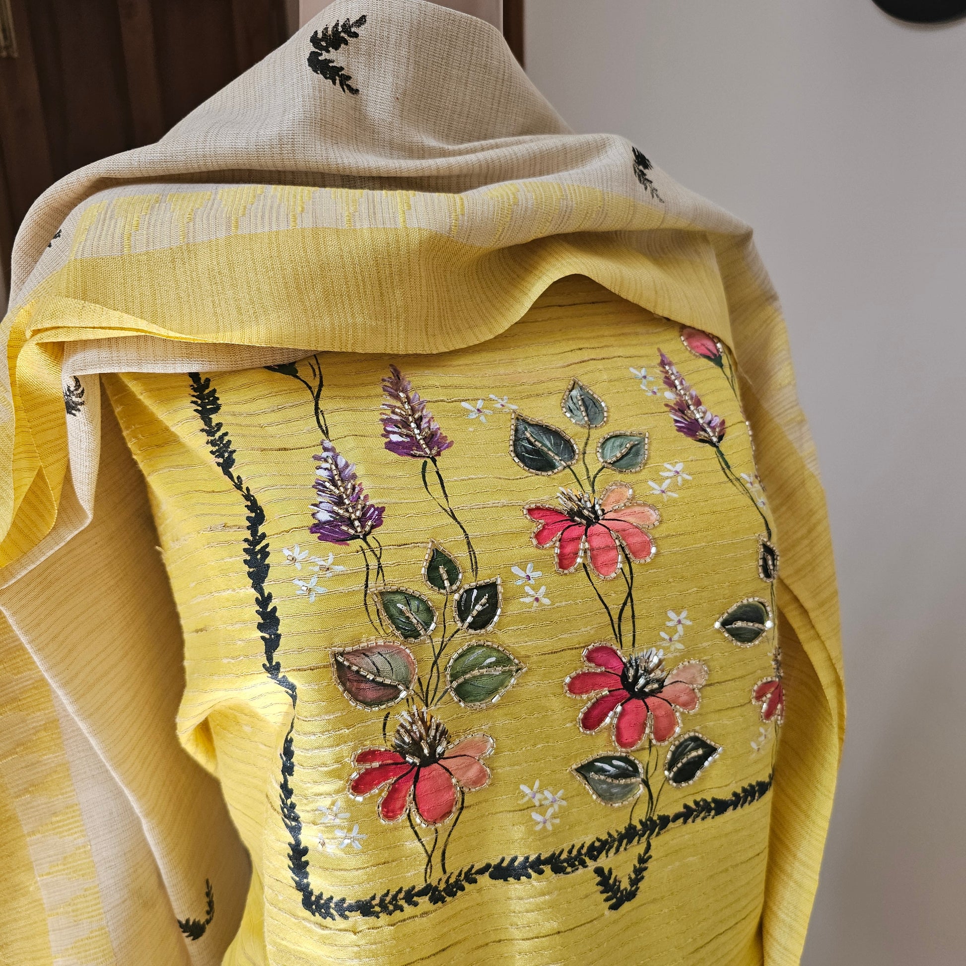 Best Hand-painted Kurti Set