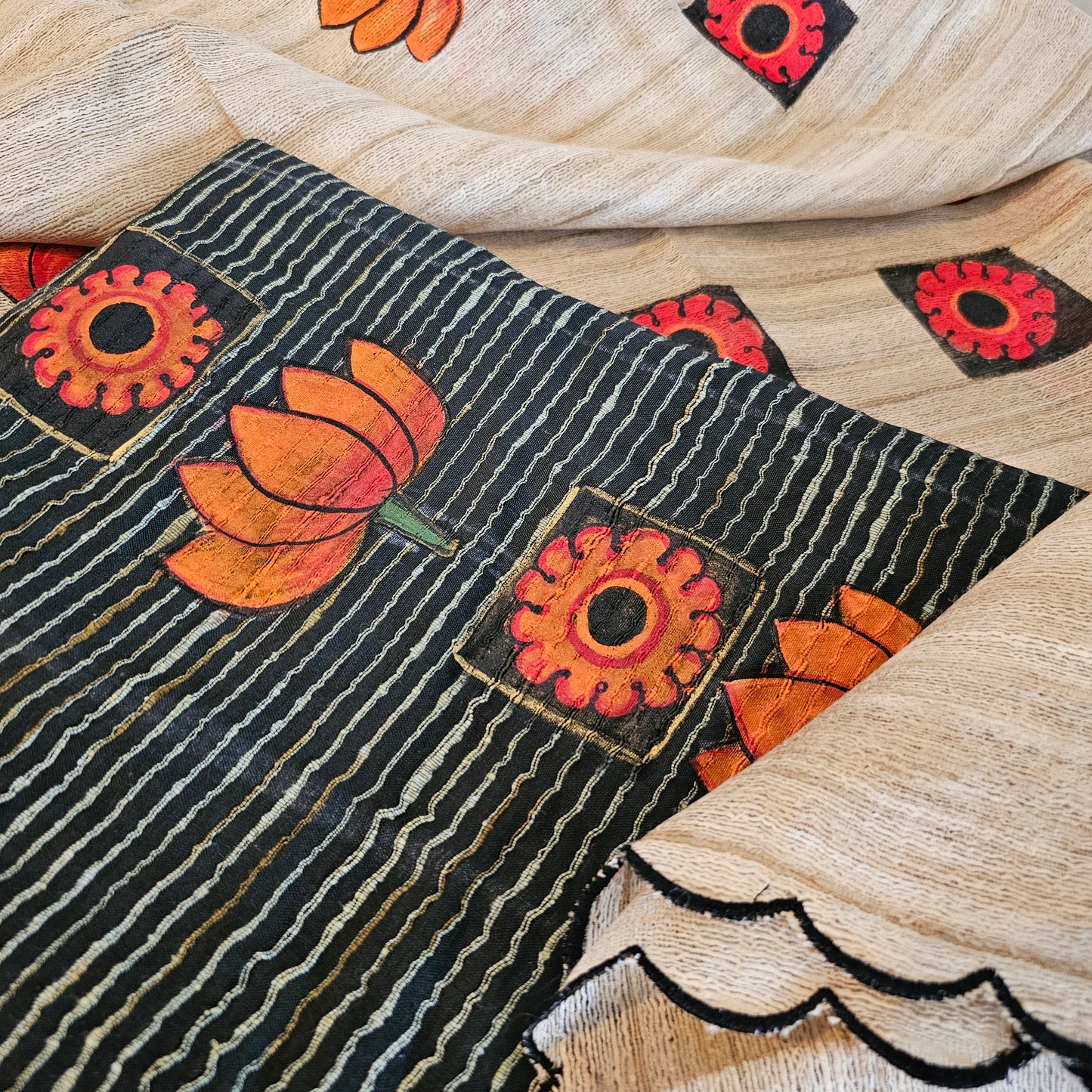 Elegant Hand-painted Kurti