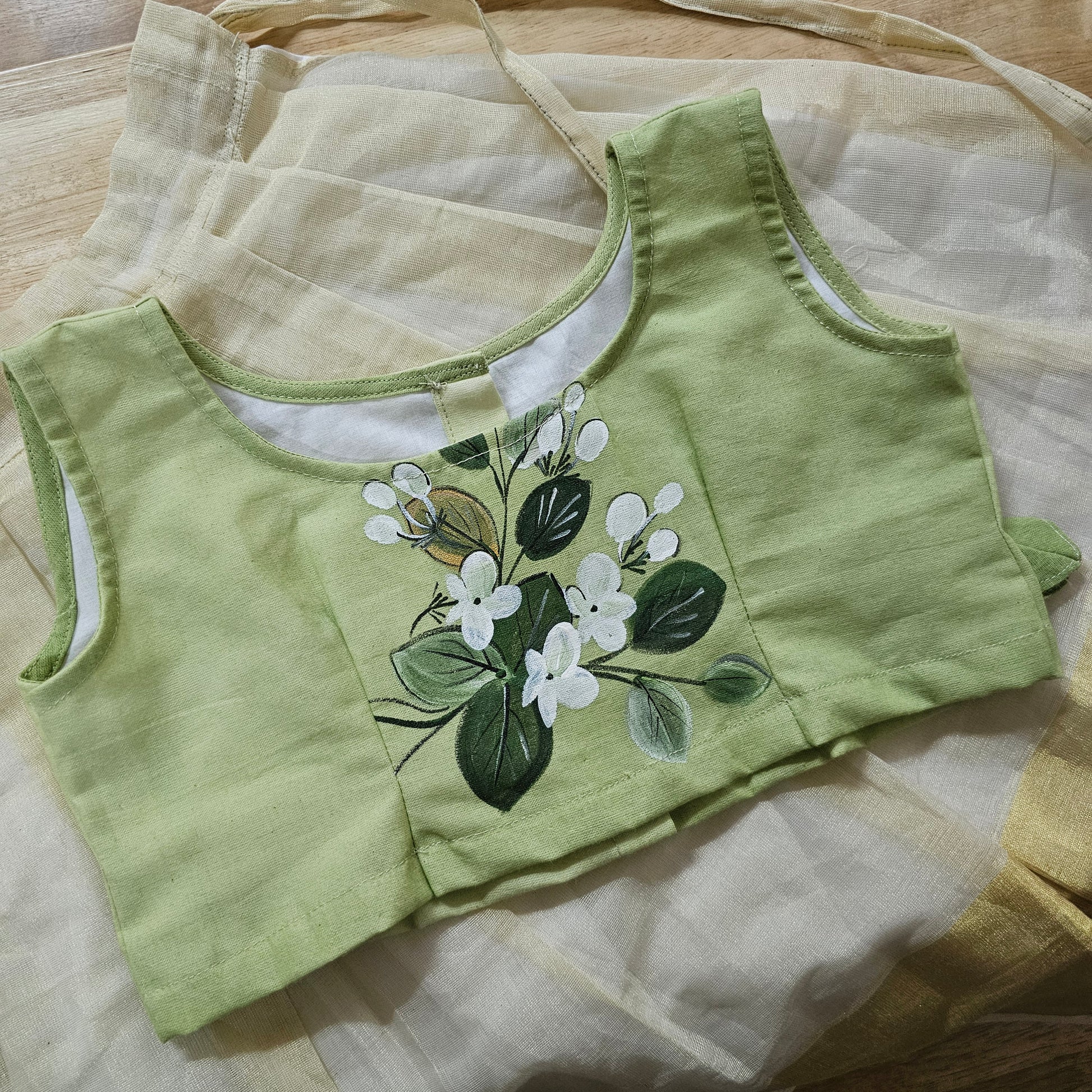 Hand-Painted Kids Skirt/ Blouse