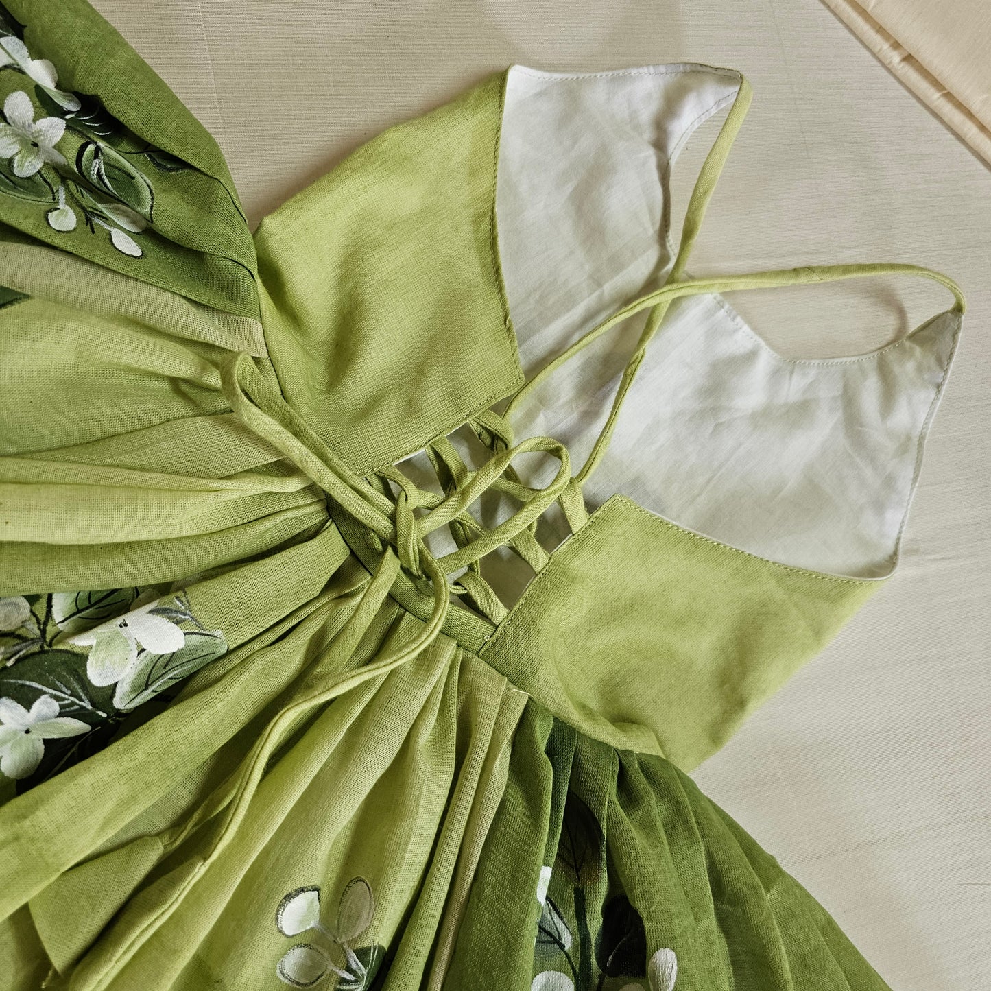 Hand-painted /Hand dyed Kids Frock