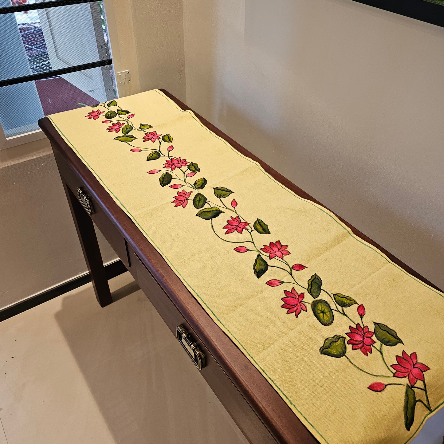 Painted Table Runner