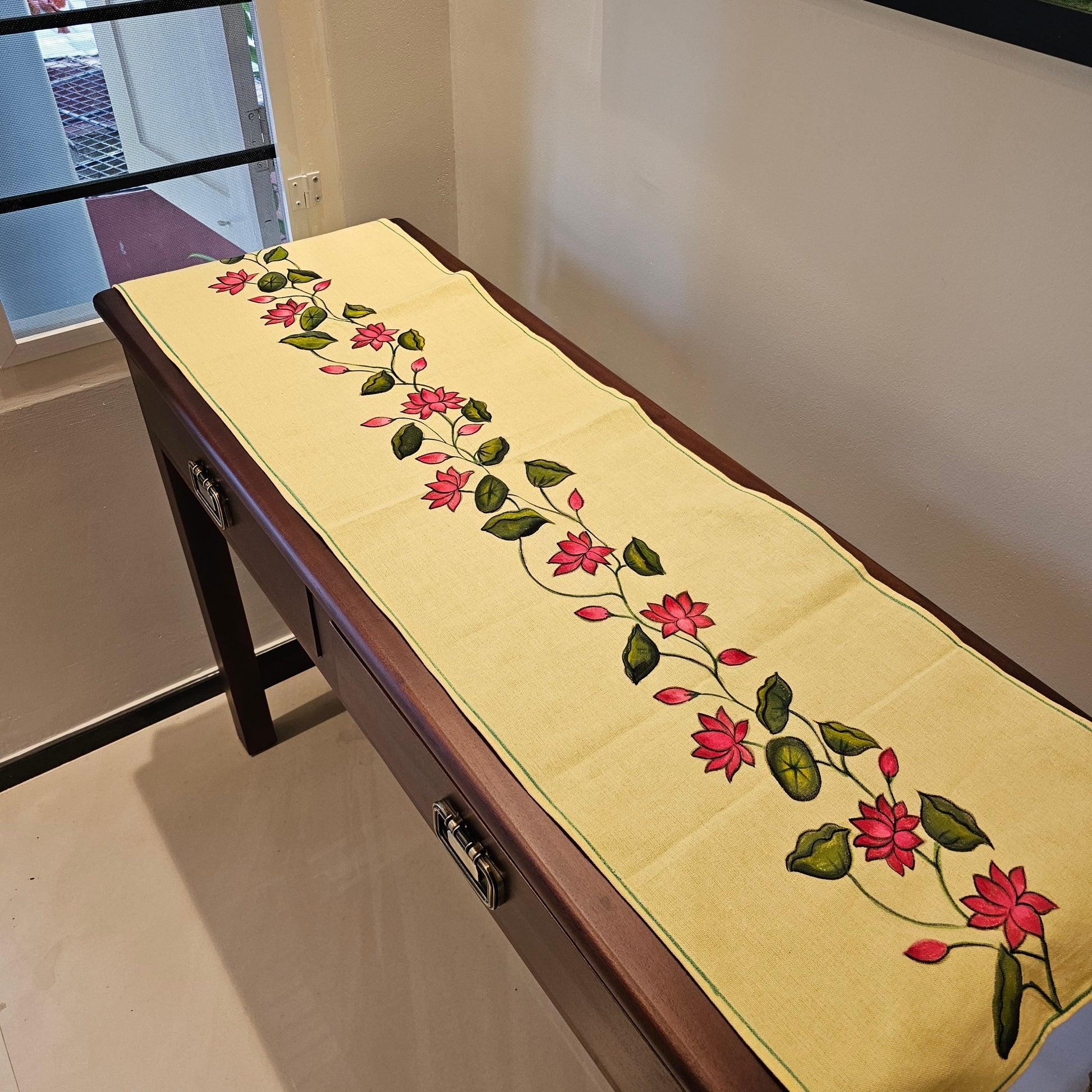 Painted Table Runner