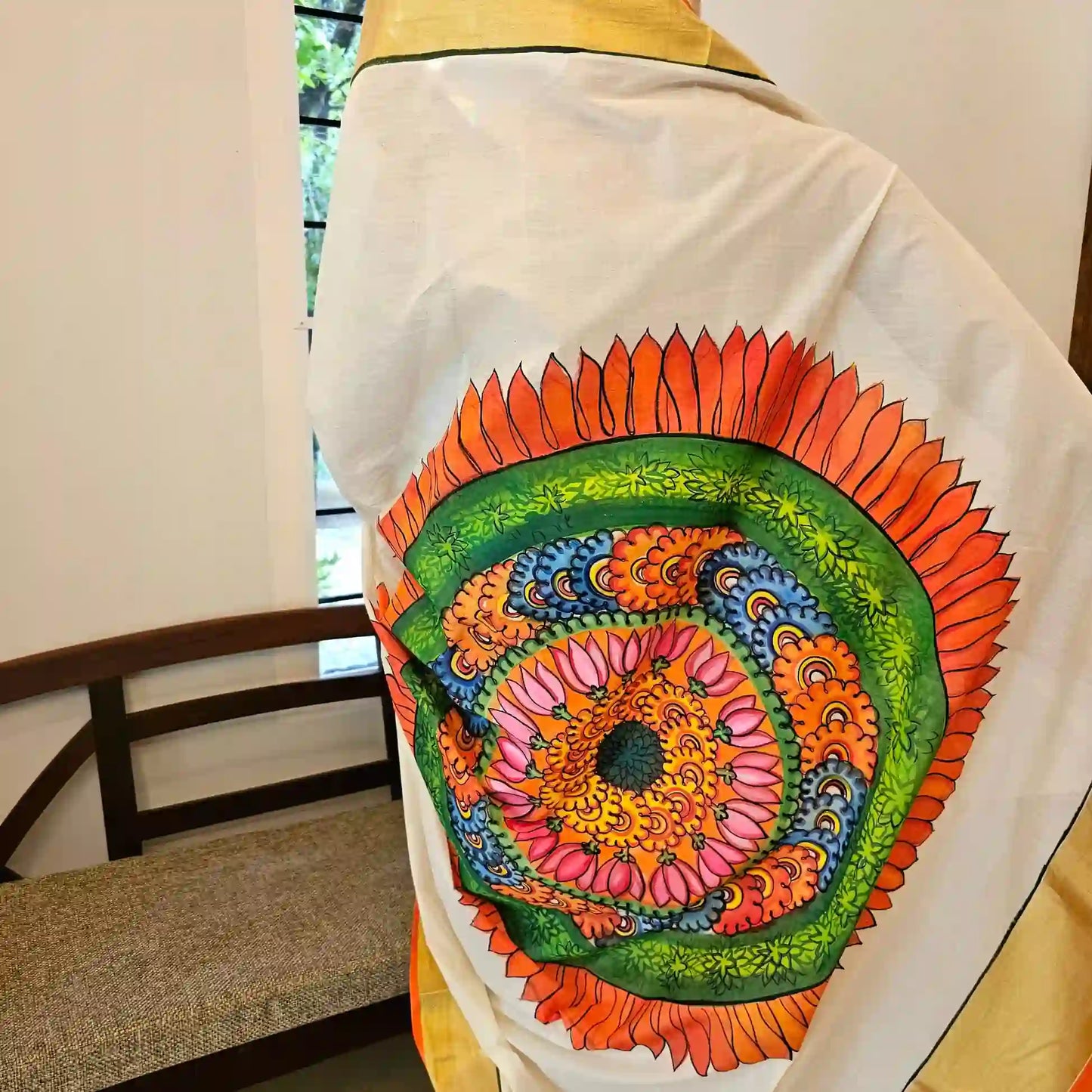 Pookkalam Saree - Just perfect for Onam