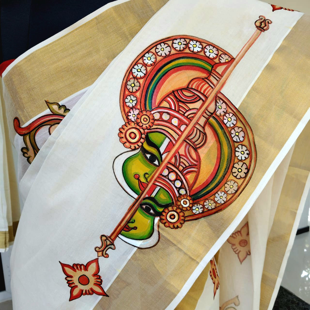 Traditional Kerala Set Mundu And Men's Double – perfect for festivities or gifting!