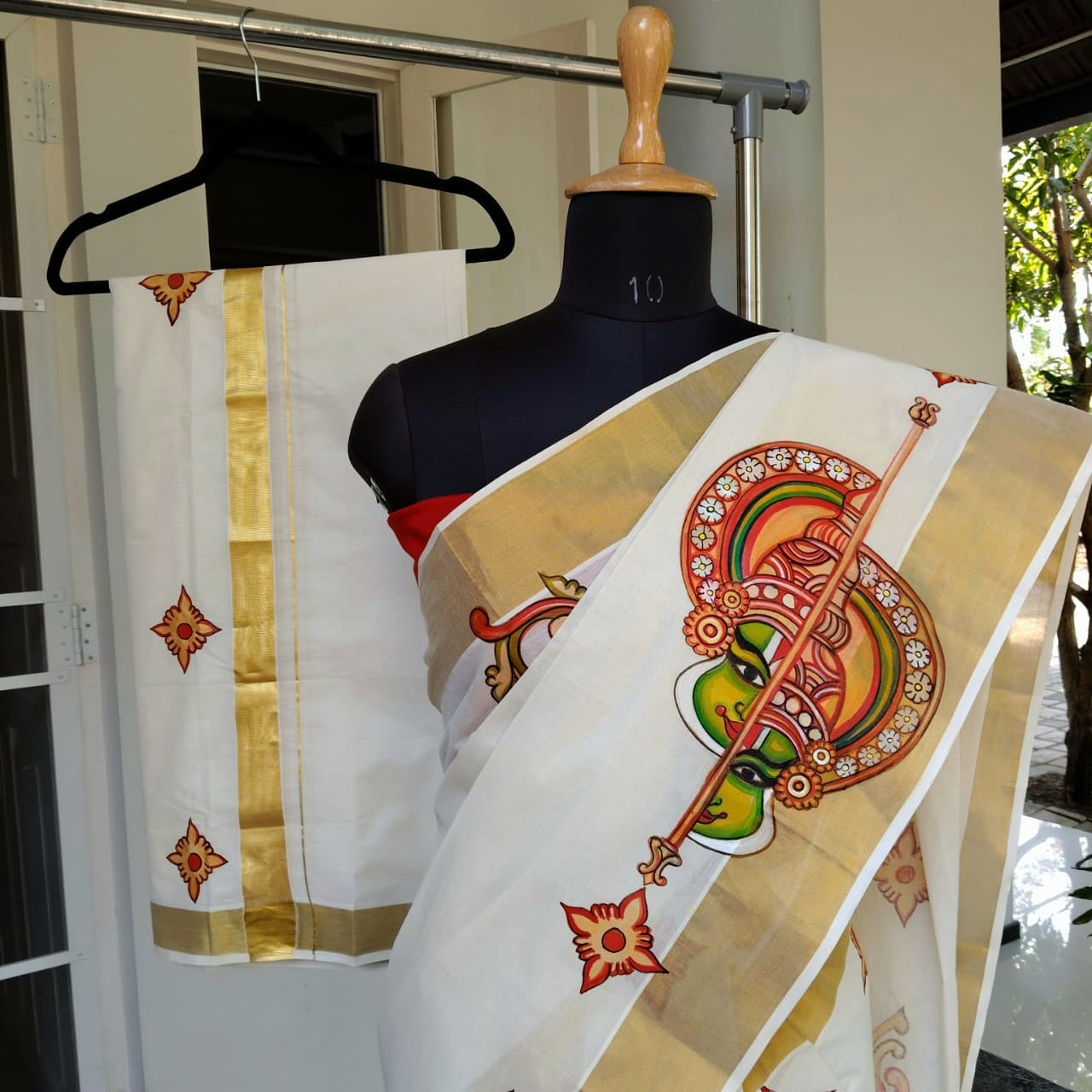 Traditional Kerala Set Mundu And Men's Double – perfect for festivities or gifting!