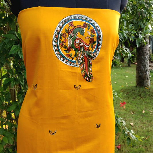 Wearable Art- Hand-Painted Kurti In Kalamkari Style