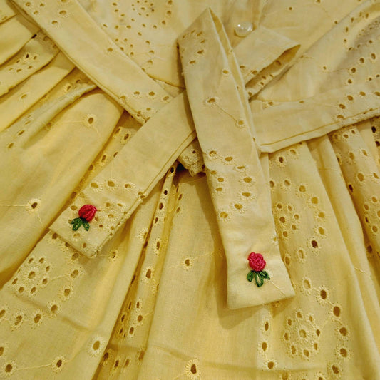 Charming Hakoba Cotton Dress