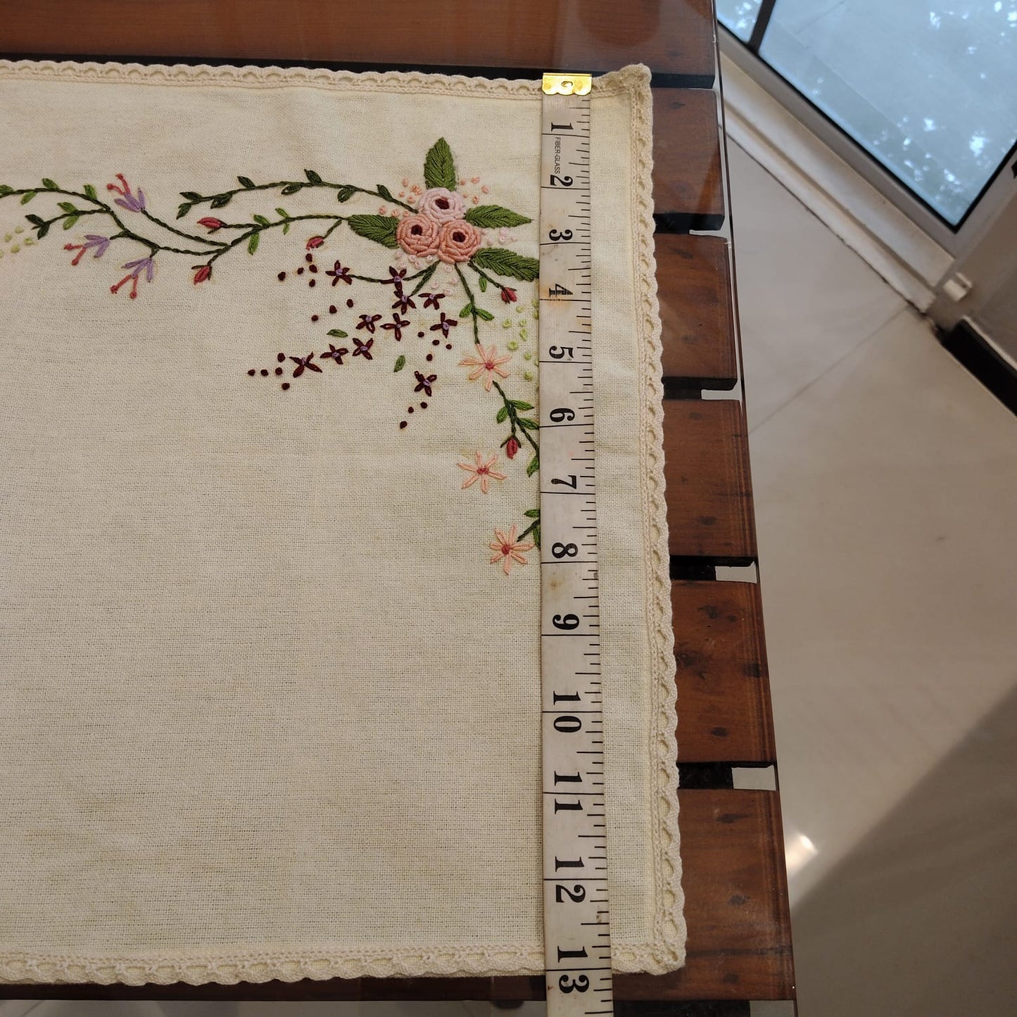 Artisan-Crafted Hand Embroidered Table Runner