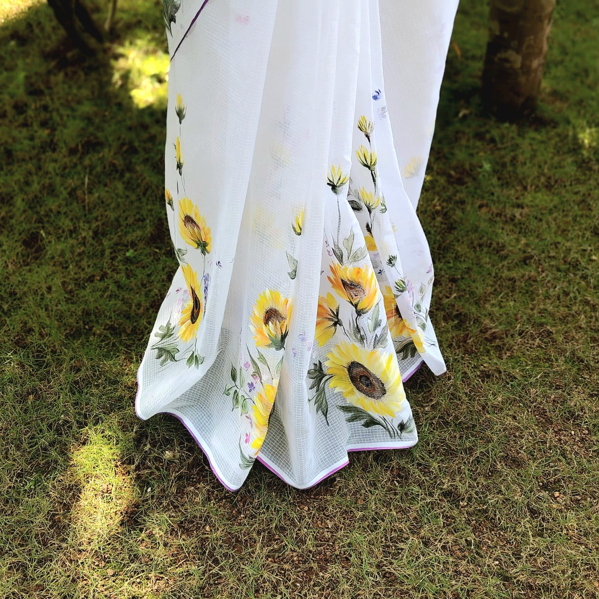 Floral Hand-Painted Kota Elegance