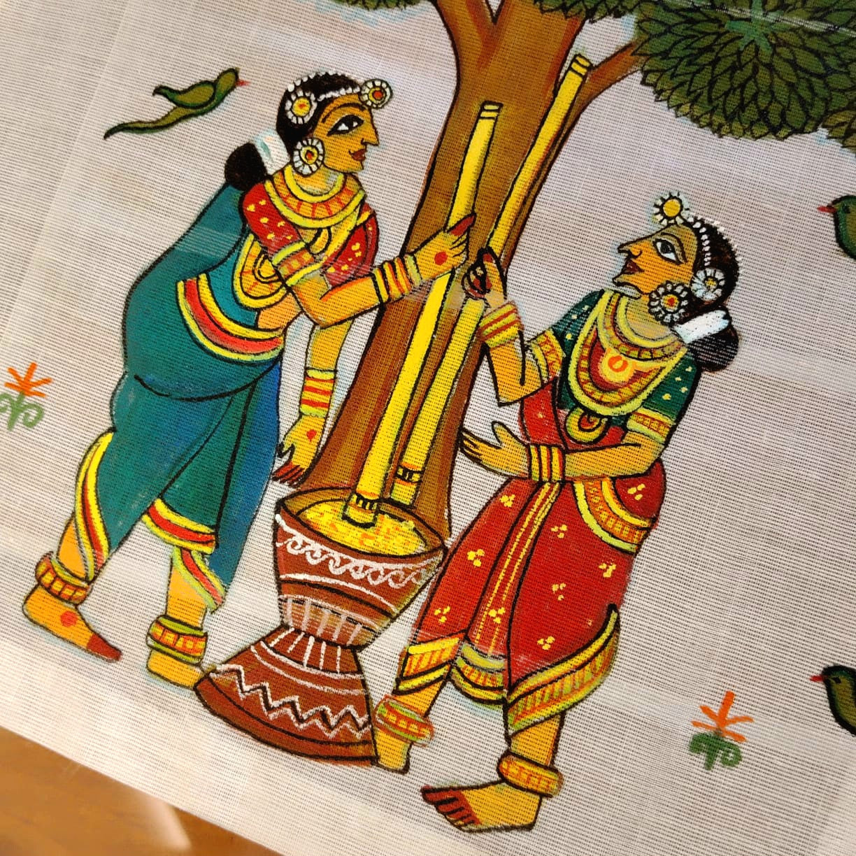 Hand-painted Folk Art Add On Patches