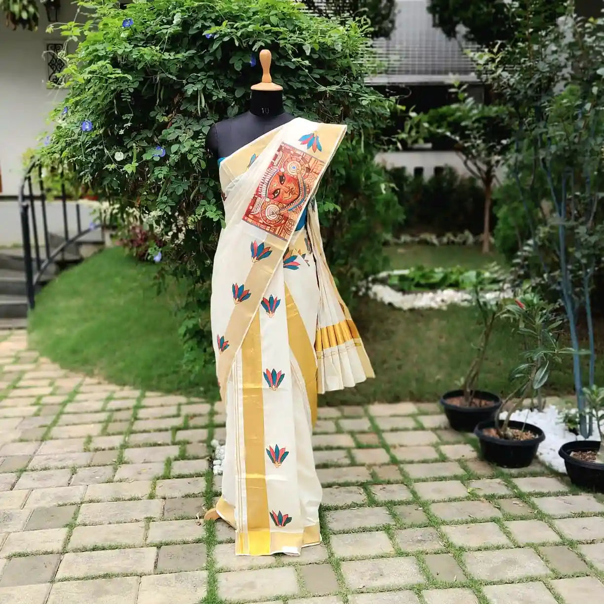 Exquisite Hand-Painted Theyyam Splendour