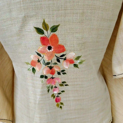 Hand-Painted Short Kaftan