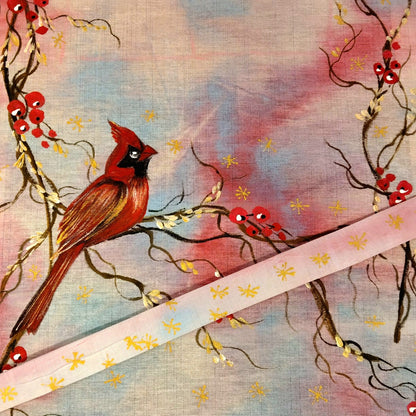 Festive Hand-Painted Fabric Patches For Christmas Outfits