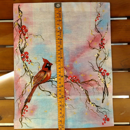 Festive Hand-Painted Fabric Patches For Christmas Outfits