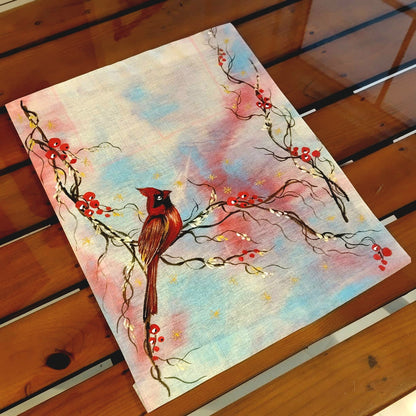 Festive Hand-Painted Fabric Patches For Christmas Outfits