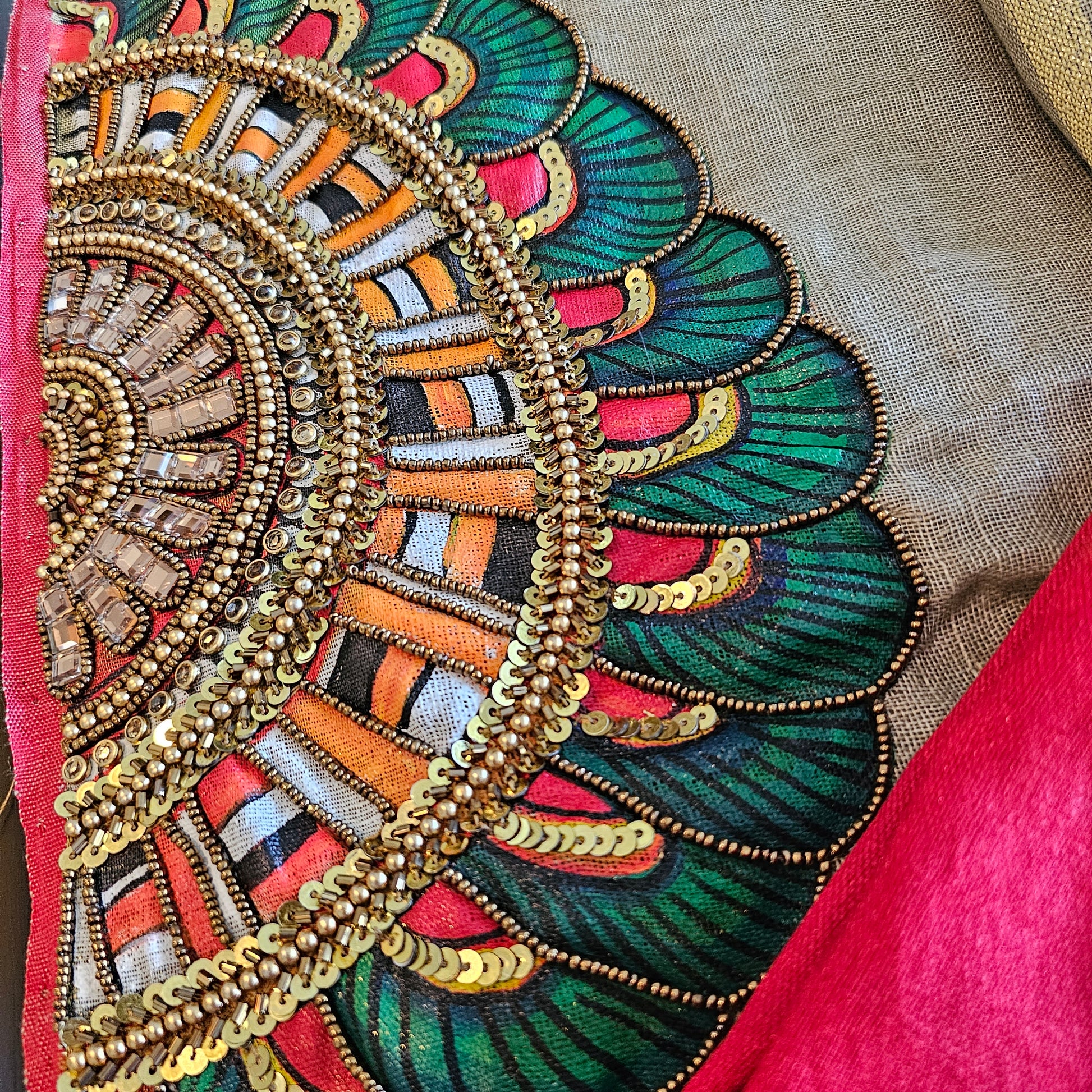 Unique Hand Painted Sarees 