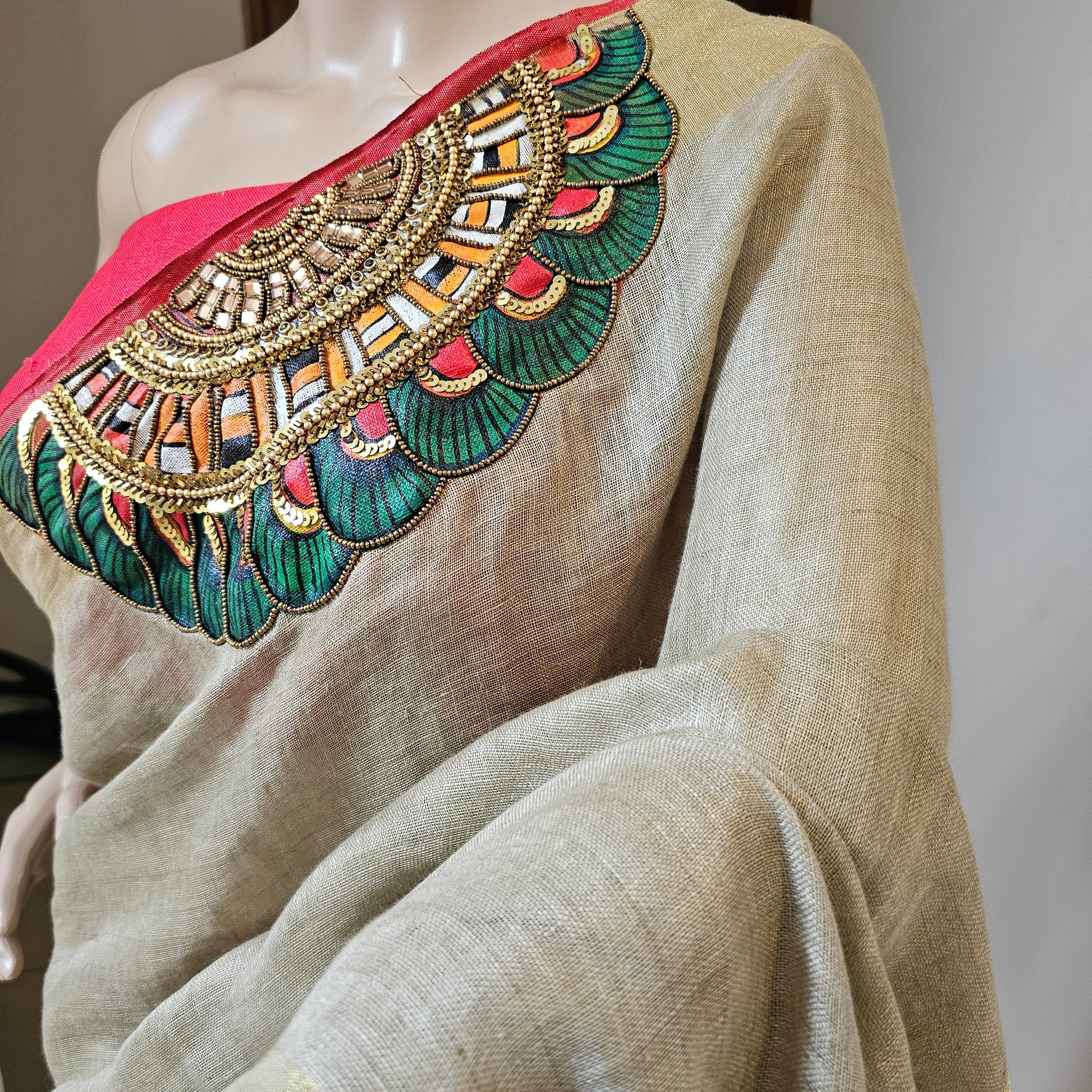 Affordable Hand Painted Sarees