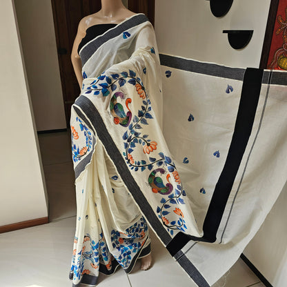 Kalamkari style  saree