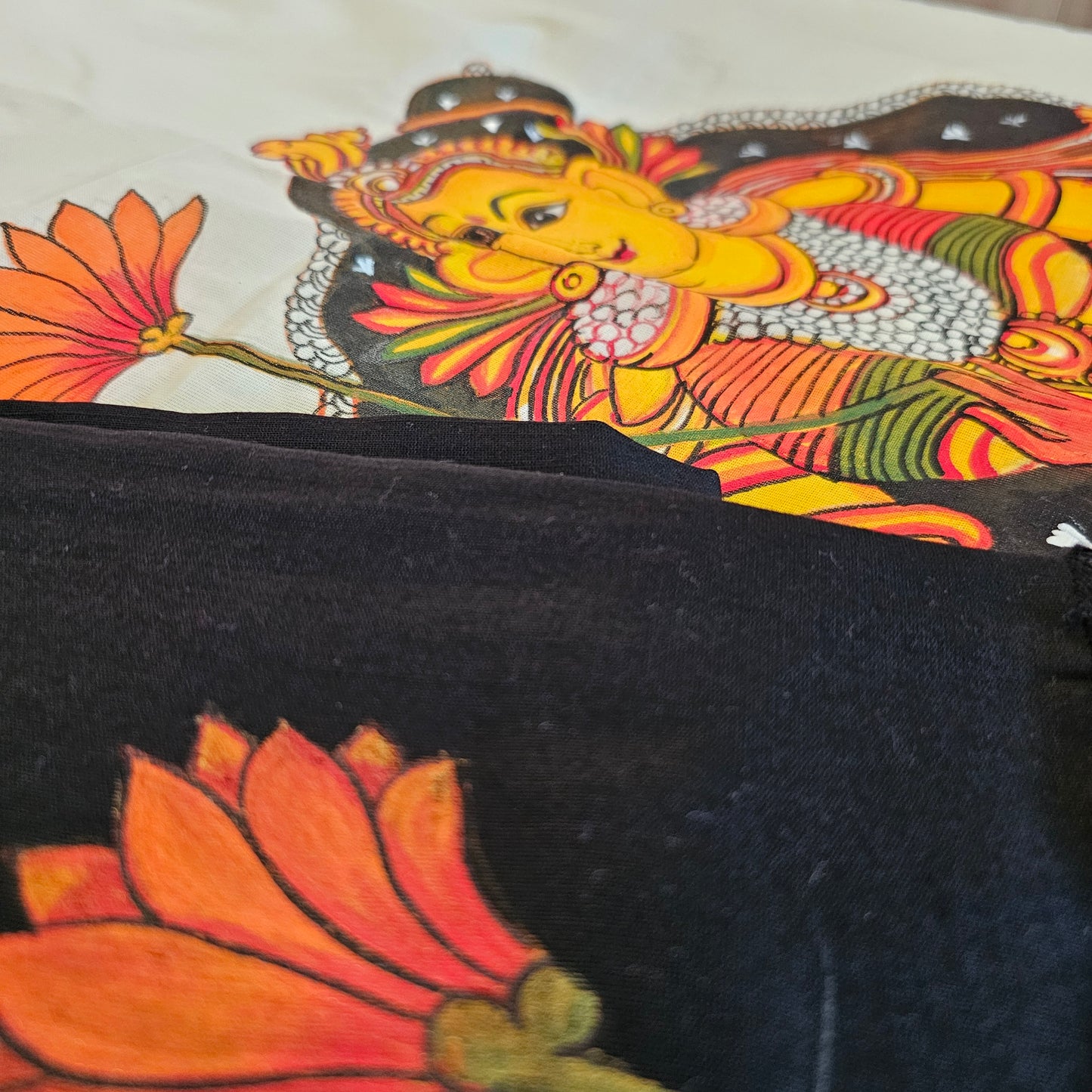 Kerala Mural Style Saree 