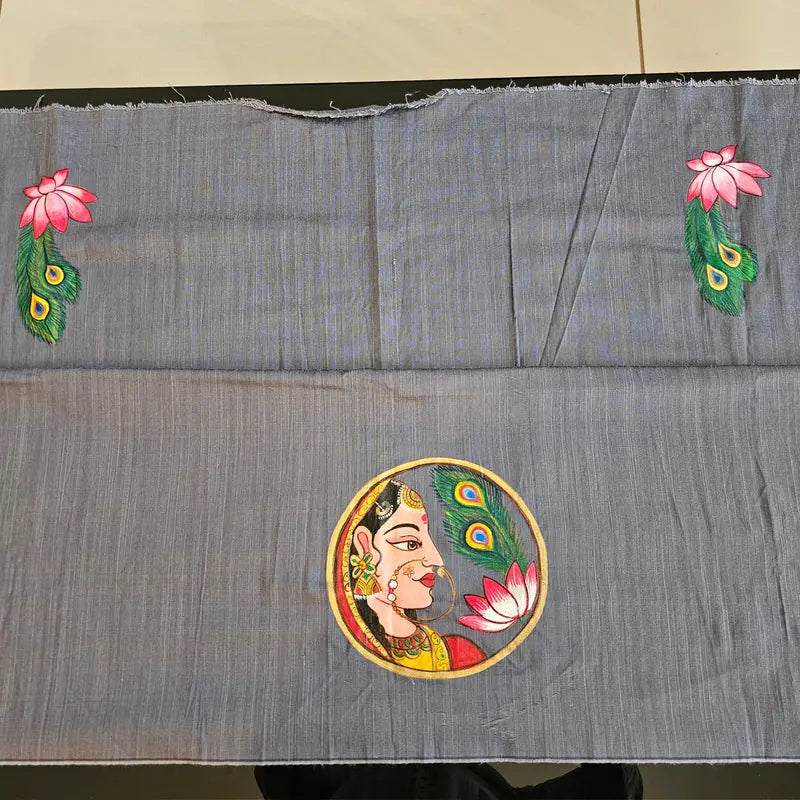 Aesthetic Hand-painted Blouse piece