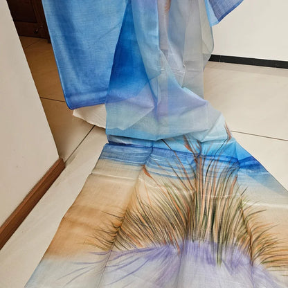 Feel The Ocean In Hand-Painted Elegance