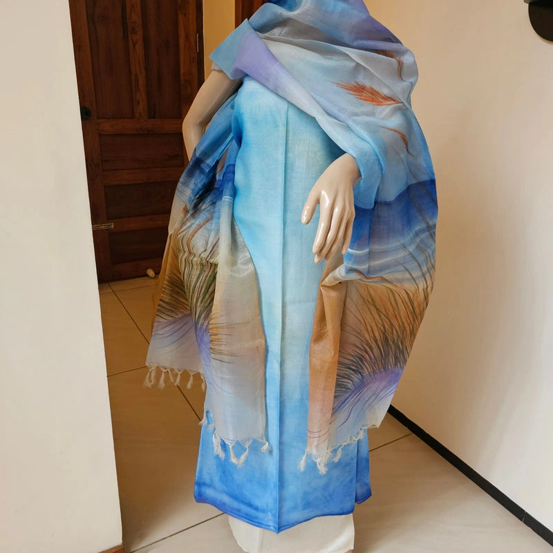 Feel The Ocean In Hand-Painted Elegance