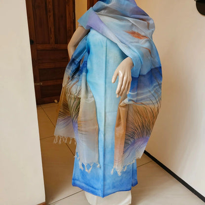 Feel The Ocean In Hand-Painted Elegance