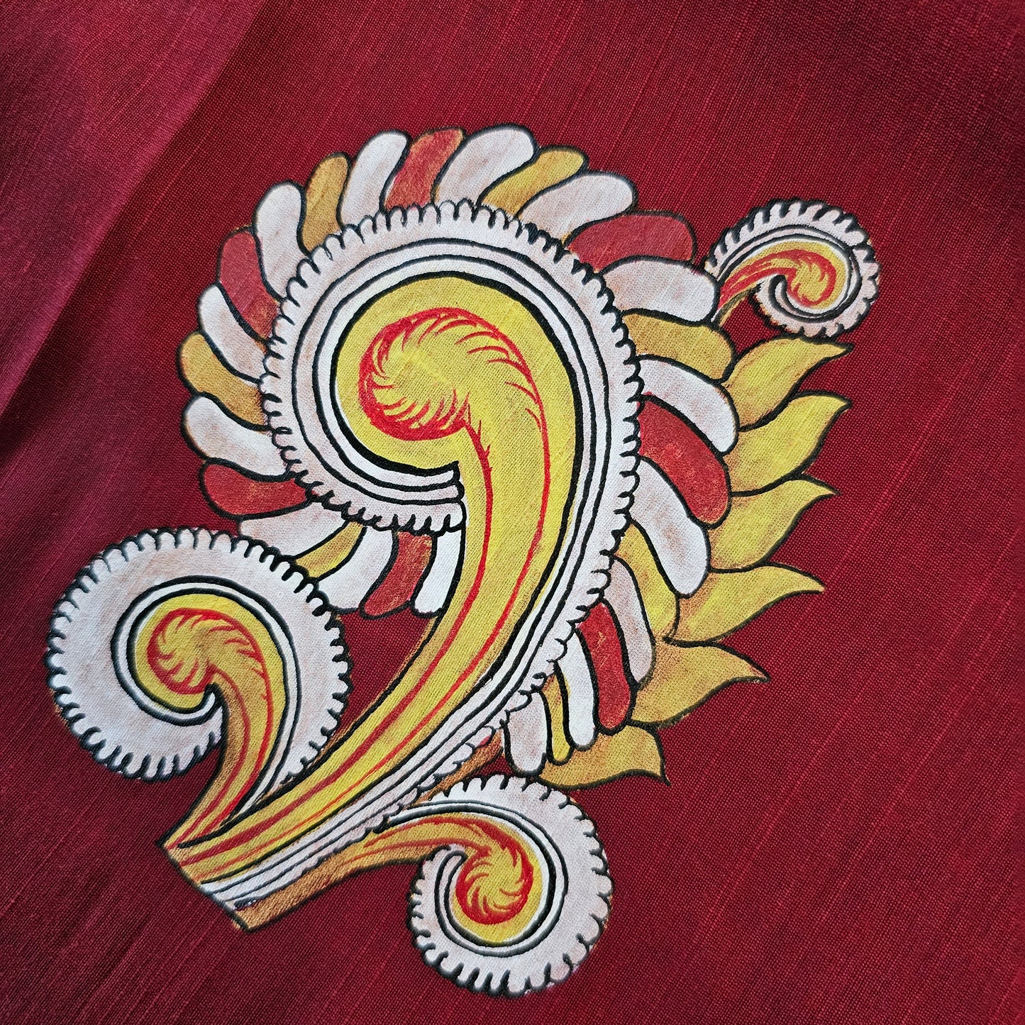 blouse piece in Kalamkari style