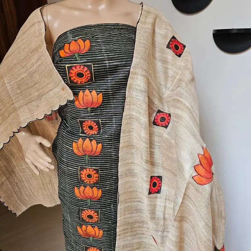 Elegant Hand-painted Kurti set