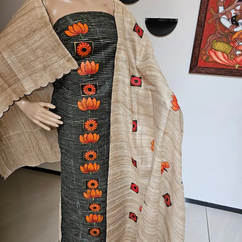 Elegant Hand-painted Kurti set