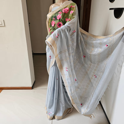 Light Grey saree