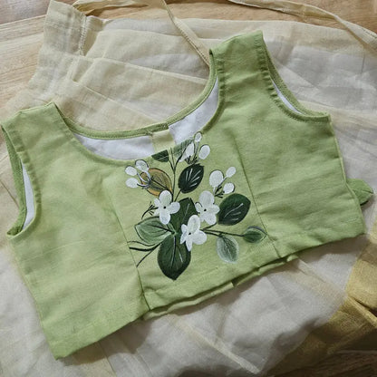 Hand-Painted Kids Skirt/ Blouse  [1.5 -2 yrs]