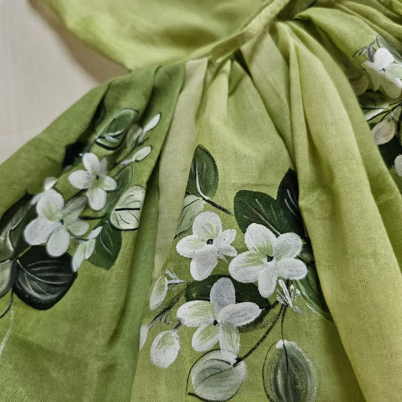 Hand-painted /Hand dyed Kids Frock [1-5 -2 yrs]