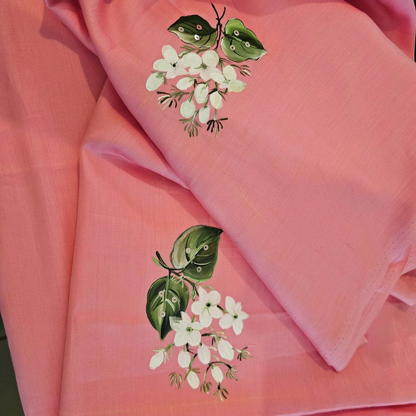 Pink Glazed Cotton Kurti