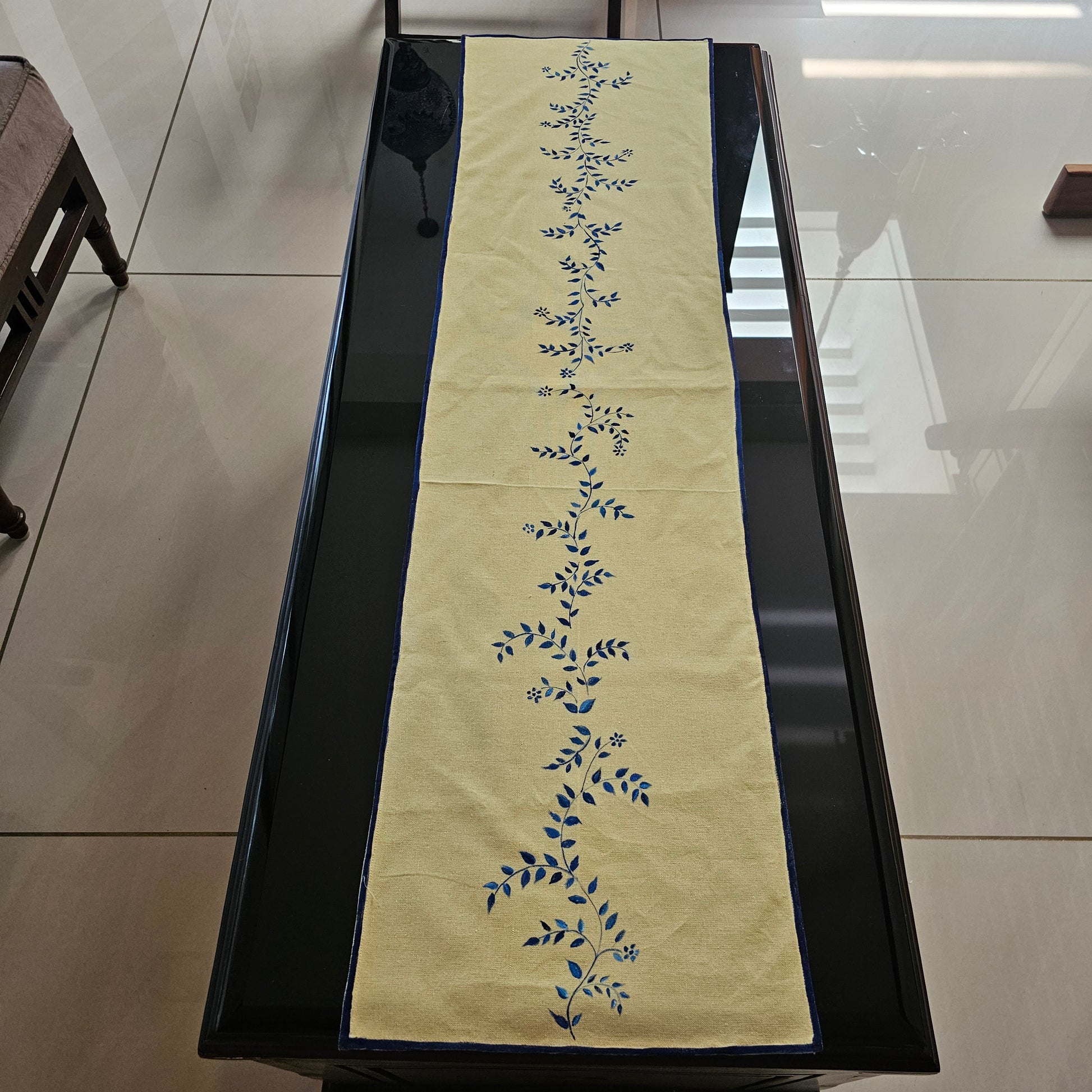 Hand-Painted Table Runner 