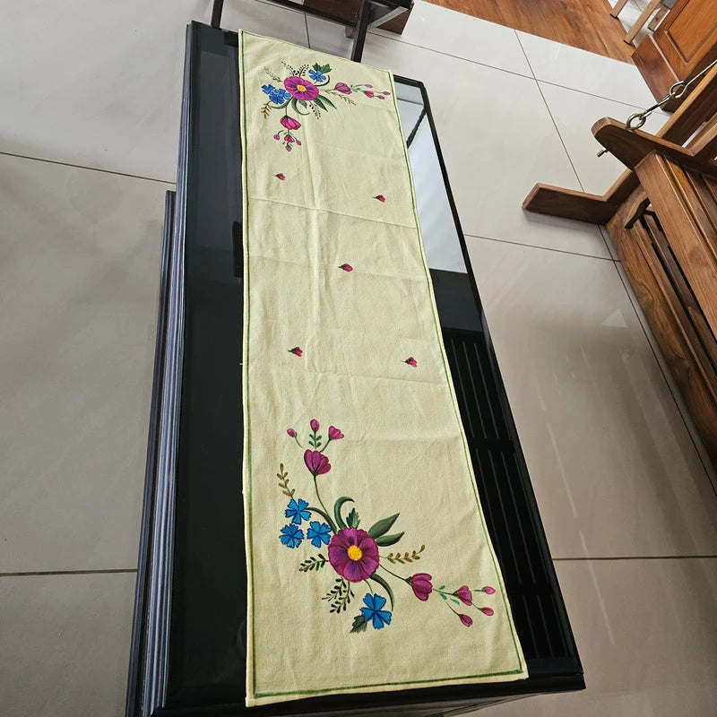Hand-painted Table Runner [46 inch x 12.5 inch]