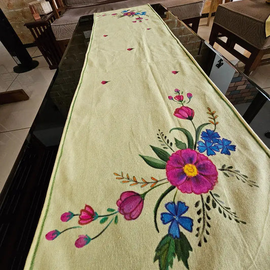Hand-painted Table Runner [46 inch x 12.5 inch]