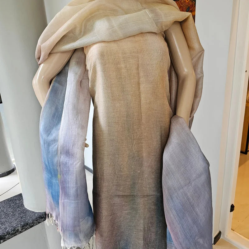 Rustic Style Hand-Painted Kurti Set