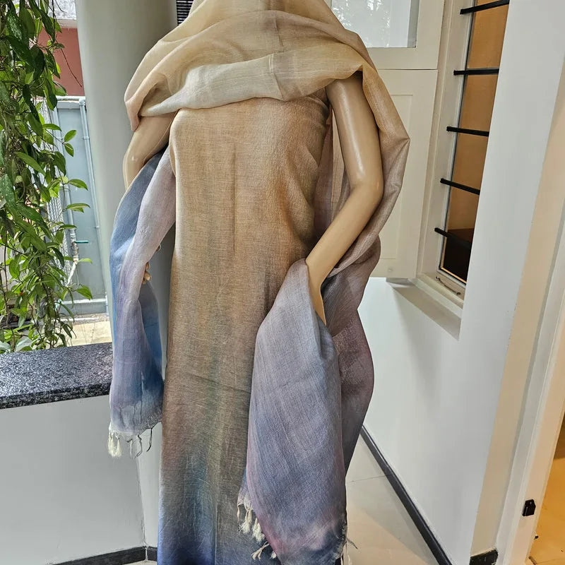 Rustic Style Hand-Painted Kurti Set