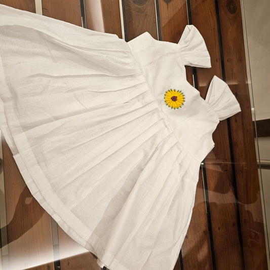 Hand-Painted Pure Cotton Baby Frock [1.5 yrs]