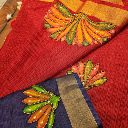 Unique handcrafted saree