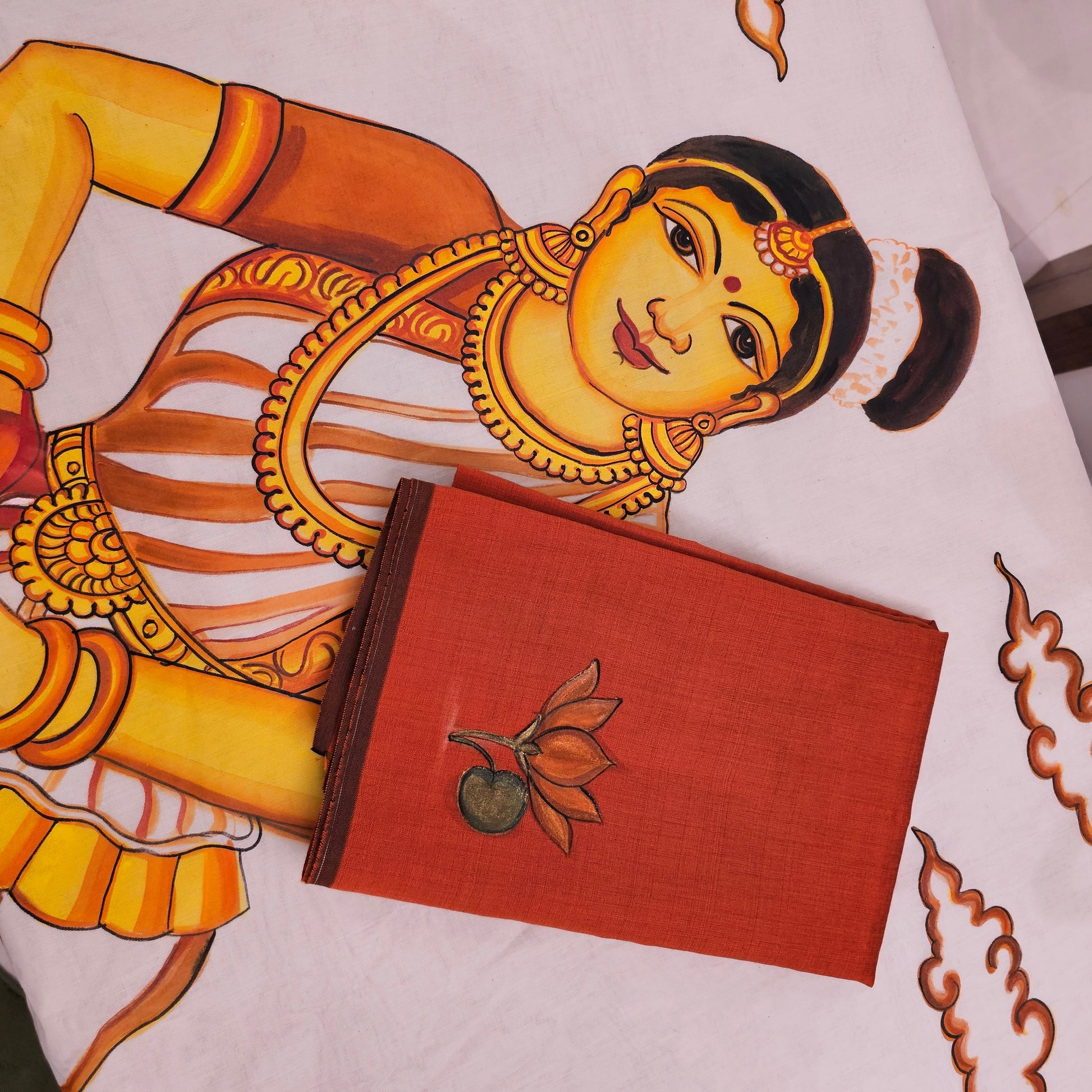 Hand-drawn saree designs