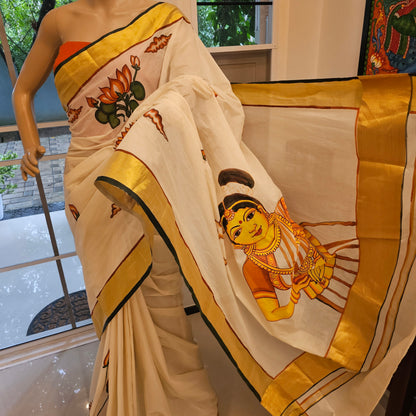 Handmade saree art