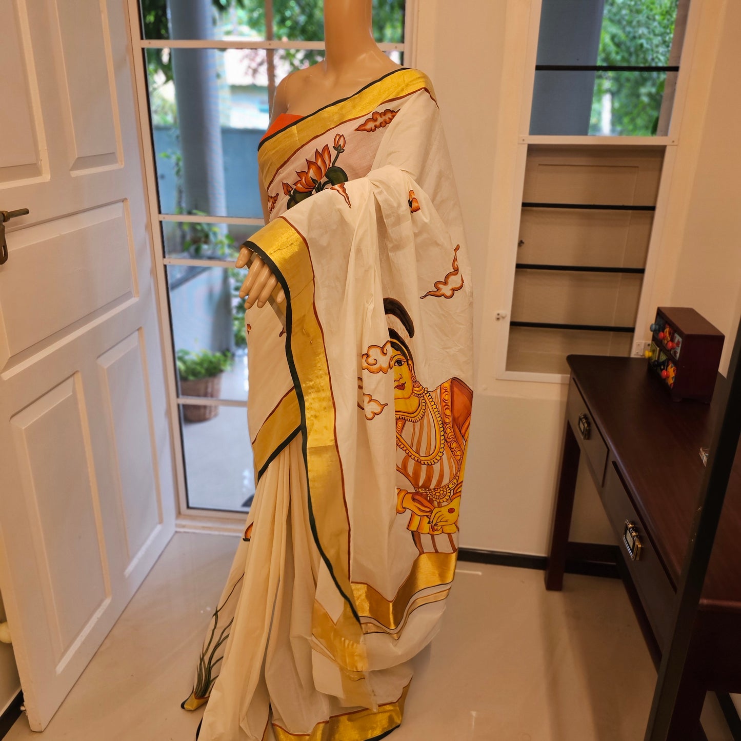 Saree with artistic flair