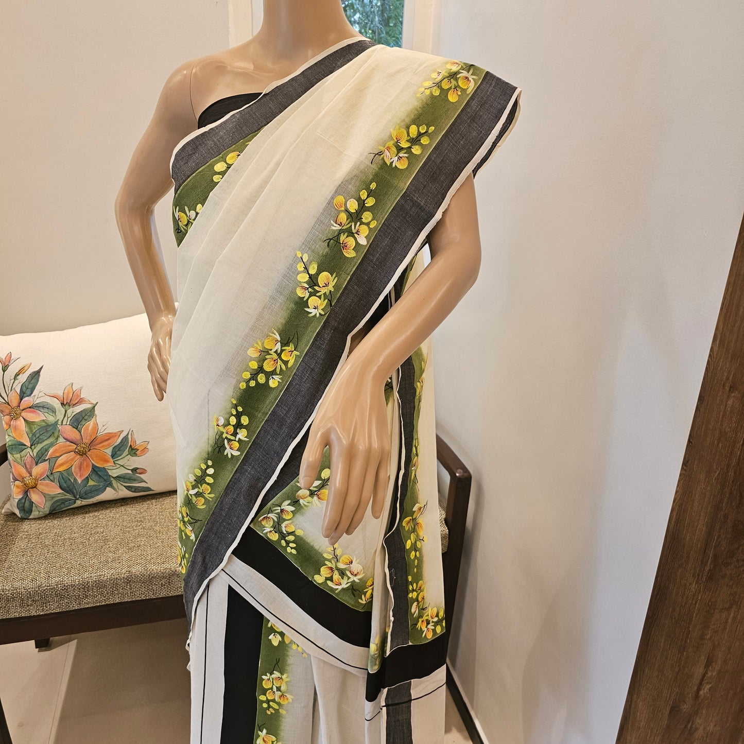 Traditional saree motifs