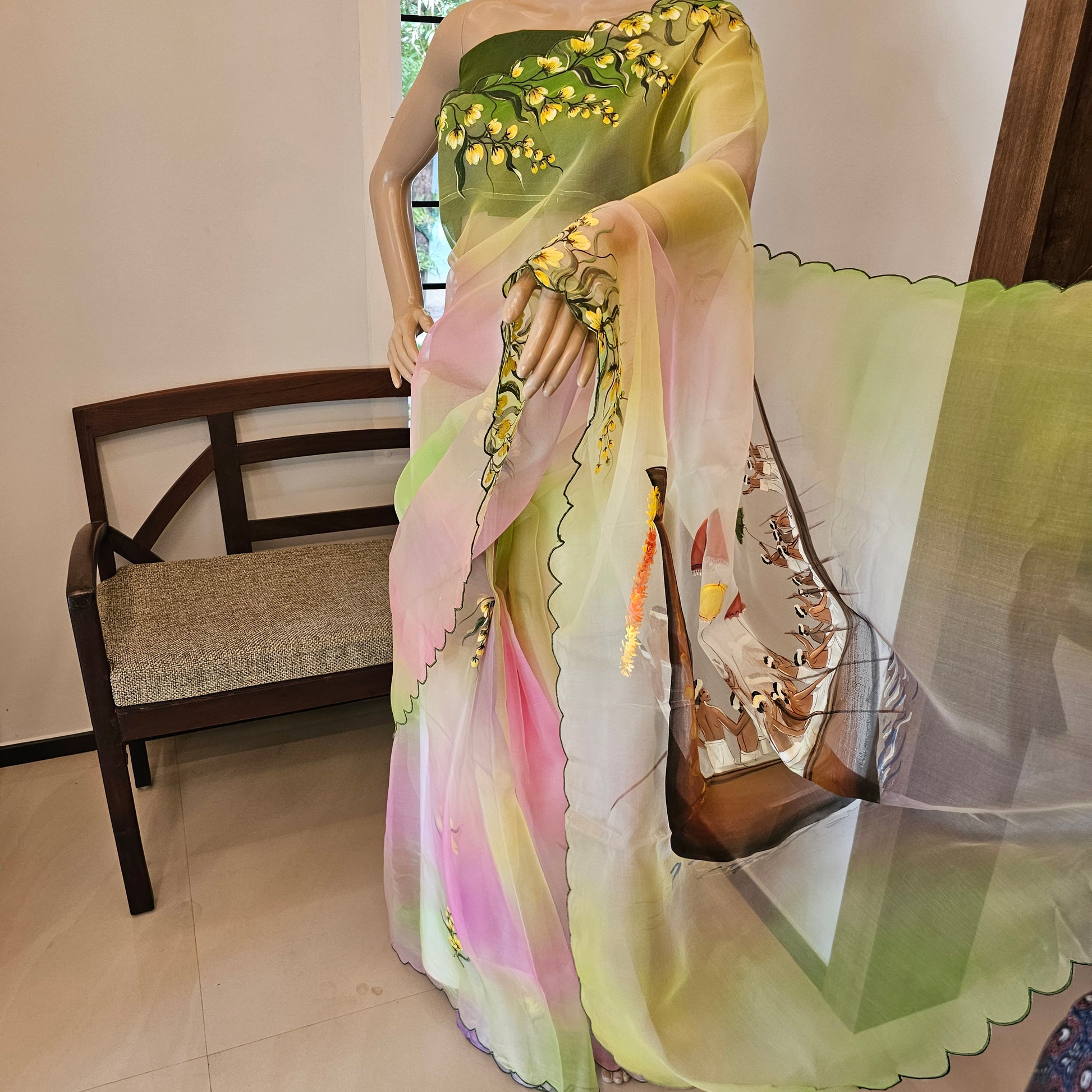 Painted Sarees