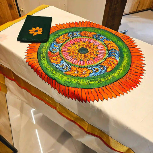 Pookkalam Saree - Just perfect for Onam