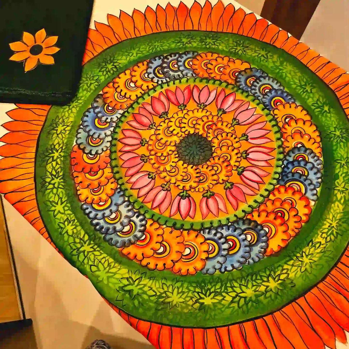 Pookkalam Saree - Just perfect for Onam