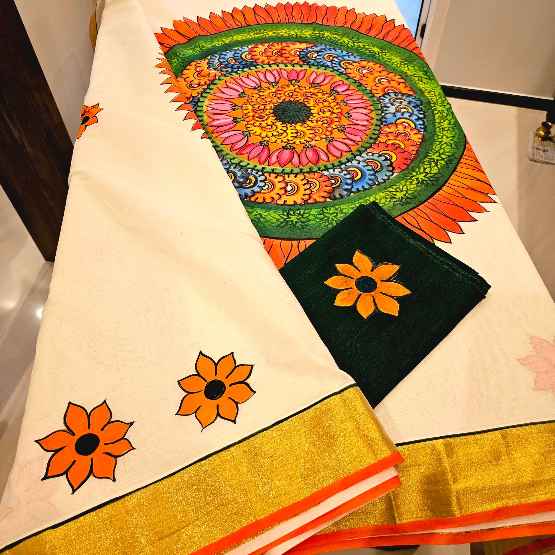 Handcrafted saree beauty