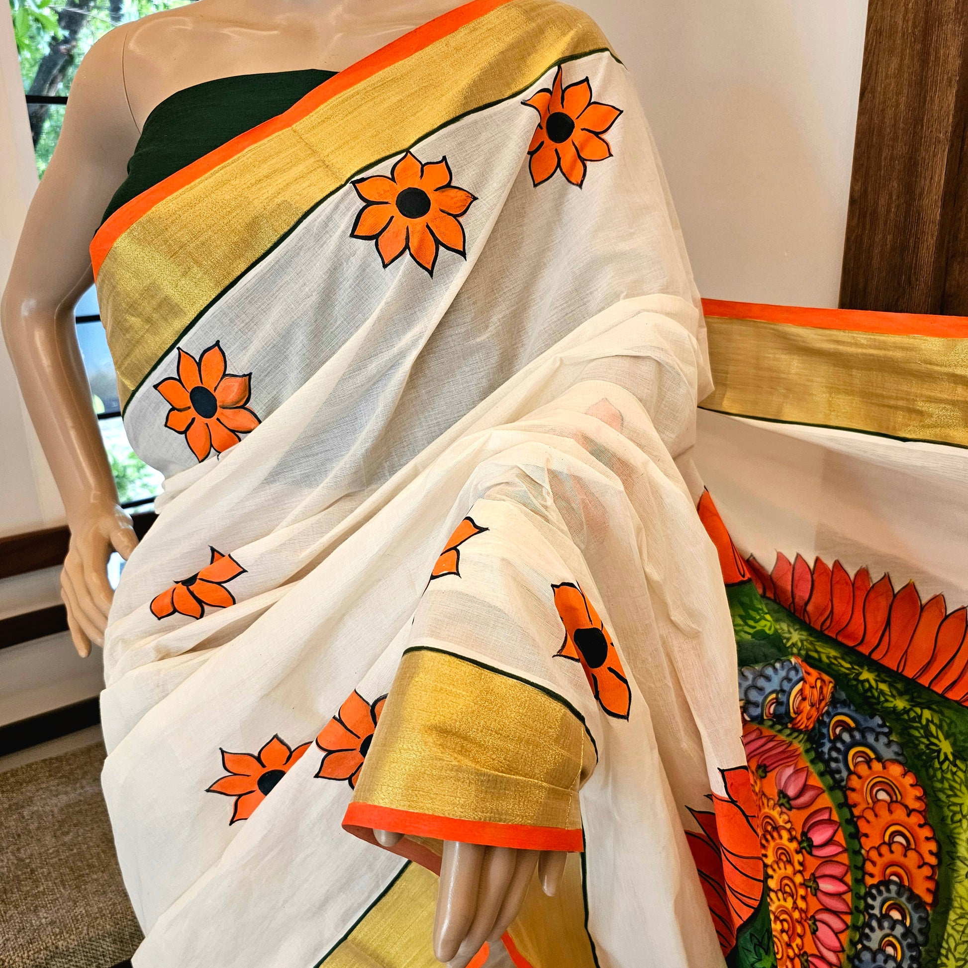 Artistic saree detail